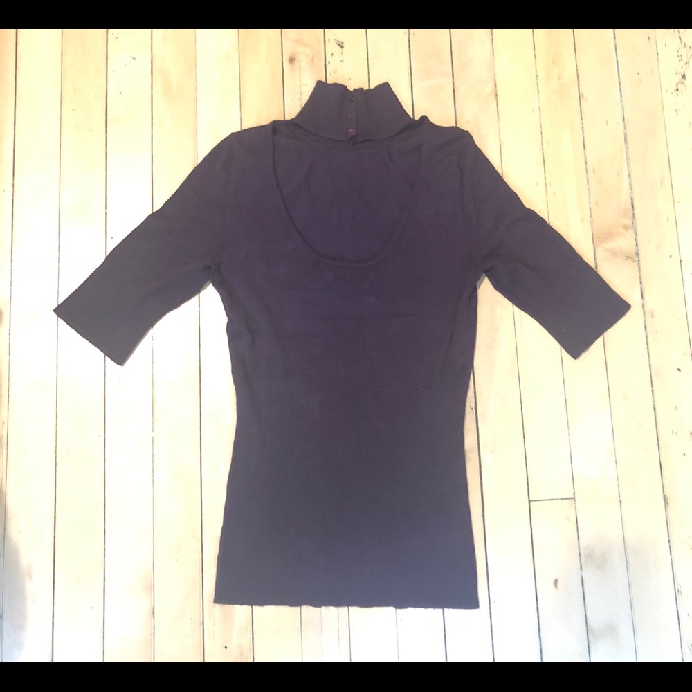 Express: Plum keyhole sweater
